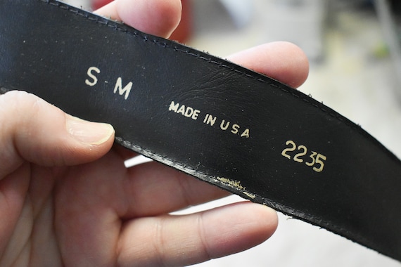 1970s/80s Flocked Leopard Print Belt - image 7