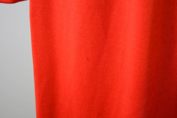 1960s Red Fringed Maxi Dress - image 7
