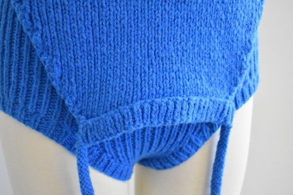 Vintage Blue Sweater Knit Swimsuit - image 6