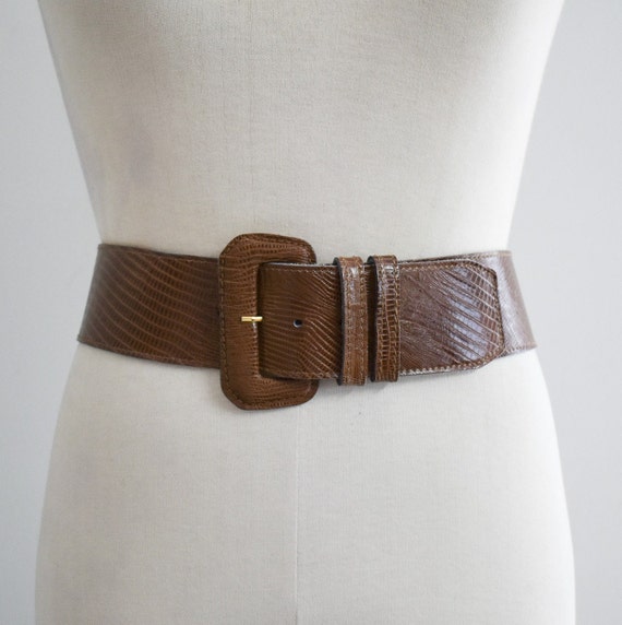 Vintage 1990s Silk Waist Cincher Corset Belt Holt Renfrew Made in Canada M L