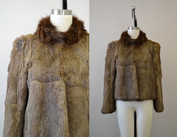 1970s Rabbit Fur Coat