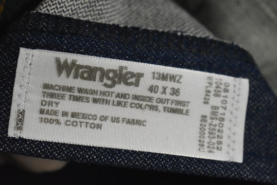 1980s NOS Wrangler Dark Wash Jeans, 40x36 - image 8