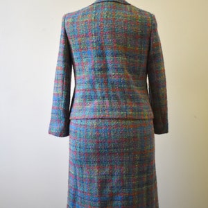 1950s NOS Tailorbrooke Blue Tweed Skirt Suit image 4