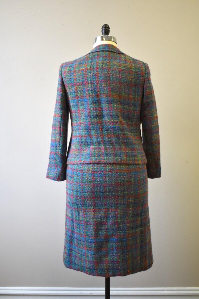 1950s NOS Tailorbrooke Blue Tweed Skirt Suit image 4