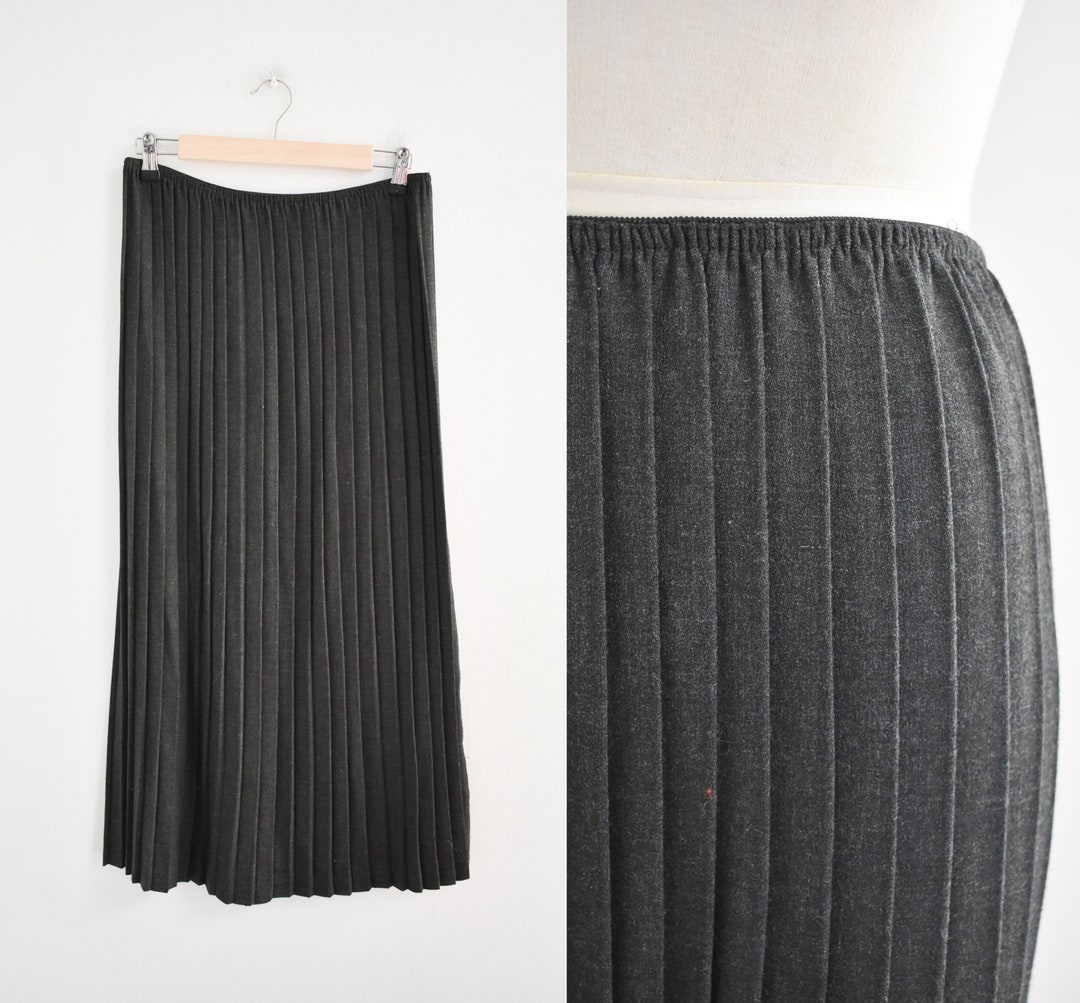 1990s Broomstick Pleated Maxi Skirt Etsy