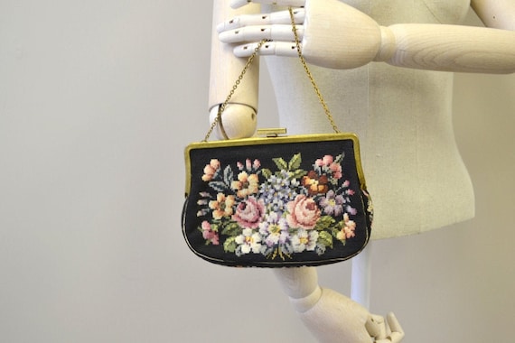 1930s Jolles Needlepoint Purse