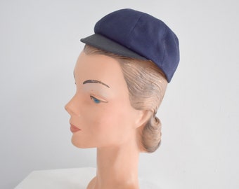 Vintage Boys' Navy Blue Eton Cricket Cap