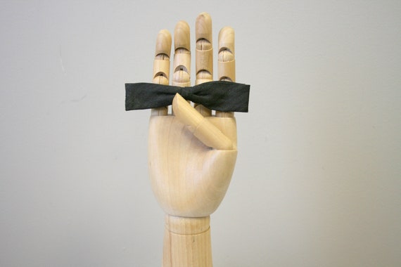 1950s Colonel Brown Skinny Clip Bow Tie