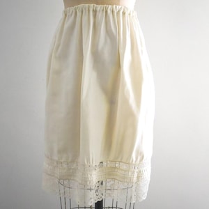 1960s Cream Half Slip