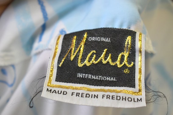 1970s Maud Fredin Fredholm Circle Print Muu Muu - image 7