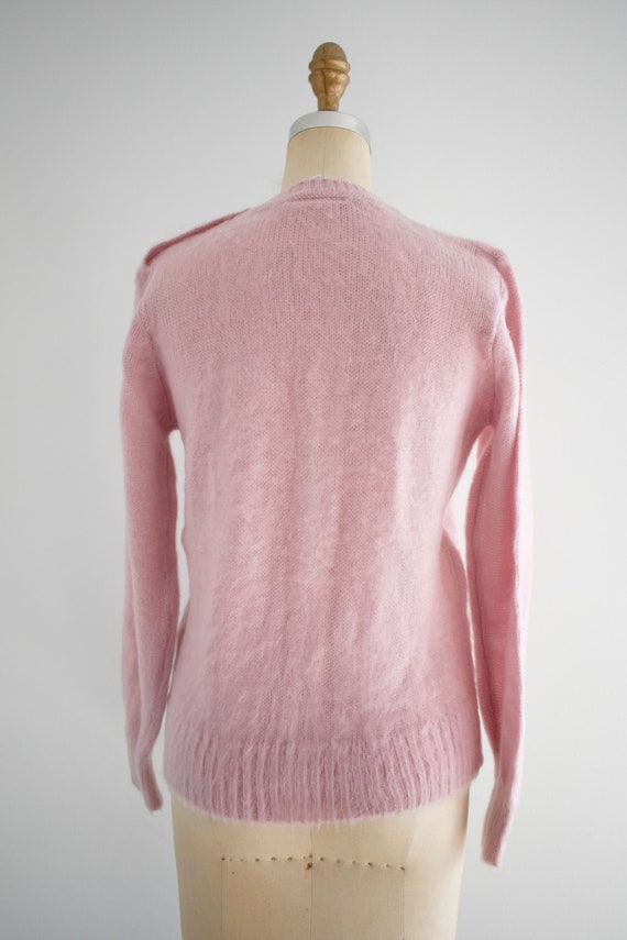 1980s Fuzzy Pink Sweater - image 5