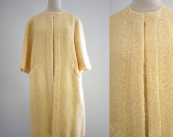 1960s Cream Mohair Blend Coat