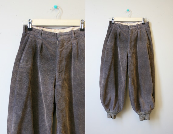 1930s/40s Teen Boys' Brown Corduroy Golf Knickers