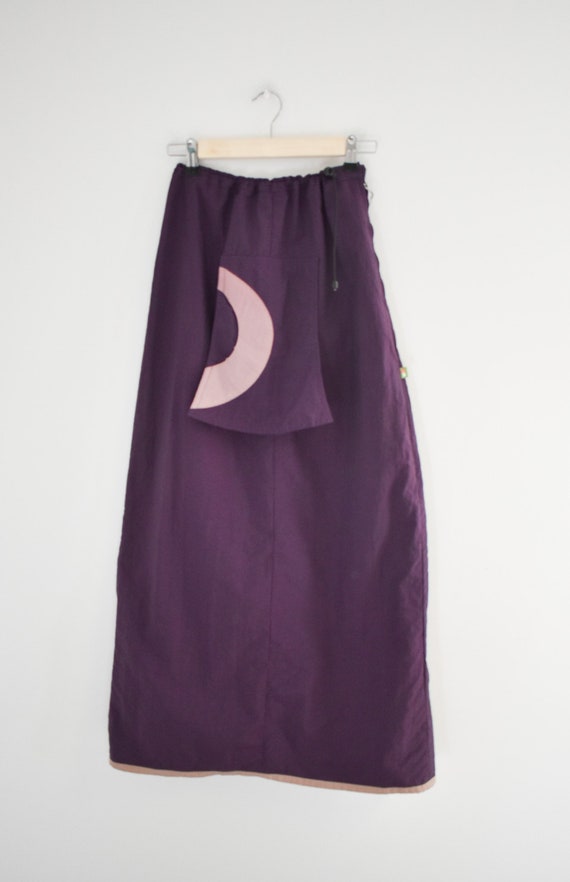 1990s/Y2K Funky Purple Maxi Skirt - image 8