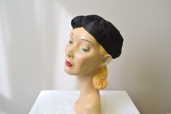 1930s Jean Patou Reproduction Satin Hat