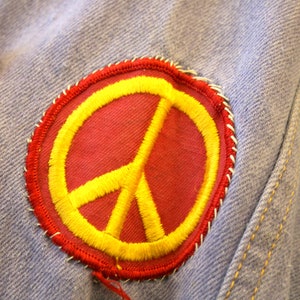 1960s Gauchos Denim Jacket with Woodstock Patch image 7