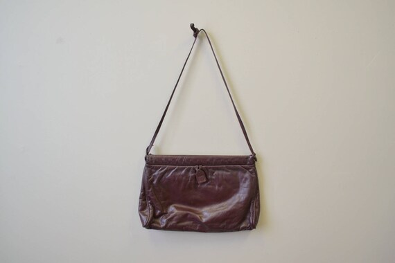 1980s Anne Klein Burgundy Handbag - image 2