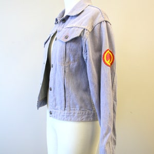 1960s Gauchos Denim Jacket with Woodstock Patch image 4