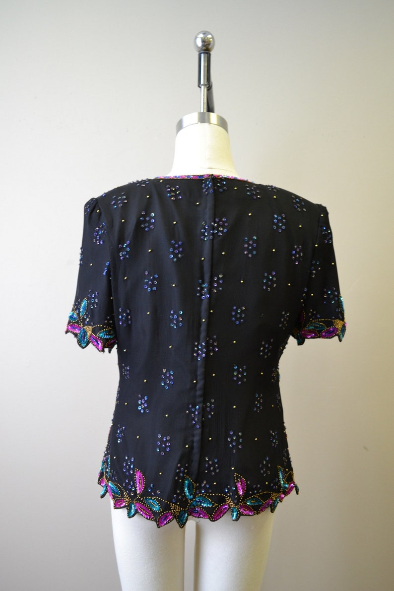 1980s Stenay Sequin Blouse image 5