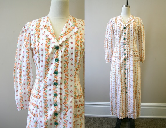 1930s Floral Housecoat