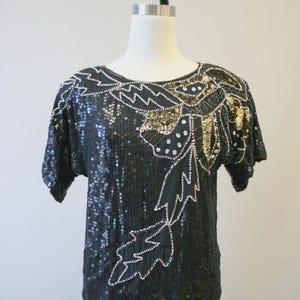 1980s NOS Joseph Le Bon Beaded Blouse