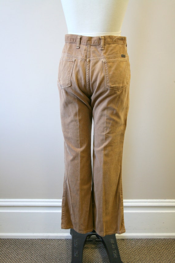 1970s Mr. Leggs Brown Cotton Denim Jeans - image 5