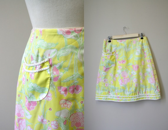 1960s Lilly Pulitzer Floral Mini Skort