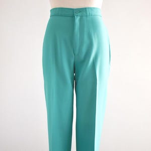 1980s Green Polyester Slacks