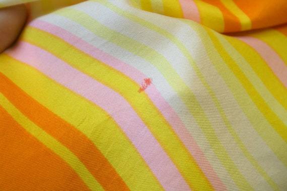 1960s Echo Citrus Striped Silk Scarf - image 7