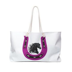 Charming I Horseshoe (Love) Horses Weekender Bag