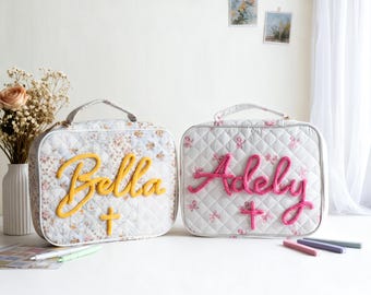 Funda acolchada personalizada para Biblia: Funda suave y resistente para Biblia, ideal para mujeres y niñas cristianas. Regalo de Navidad.