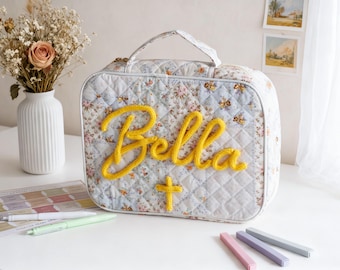 Estuche personalizado para Biblia para niñas y mujeres: Regalo cristiano para bautismo y confirmación, funda protectora para las Escrituras