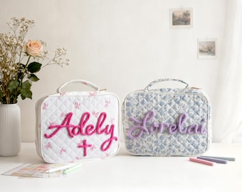 Funda acolchada para Biblia con el nombre y la fe: Estuche grande de 5,5 x 12 pulgadas, regalo ideal para mamás.