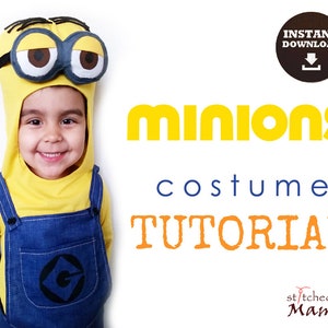 TUTORIAL - minion inspired costume - all sizes - See full Item Details