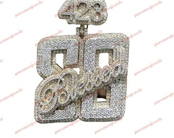 Iced Out Individuell angefertigter Anhänger: Hip Hop CZ, Gold Finish