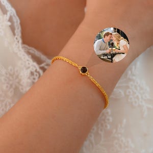 Memorial Photo Projection Bracelet, Photo Inside Bracelet, Picture Bracelet, Mother&#39;s Day gift, Birthday Gift for Her, Pet Memorial Gift