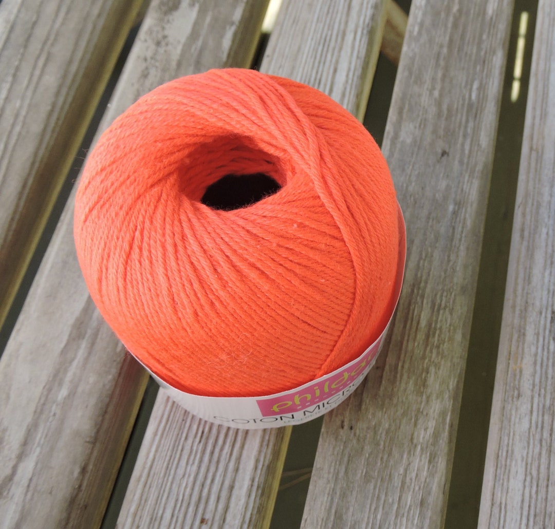 FINGERING Weight Yarn Phildar Cotton Microfiber Yarn Made Etsy