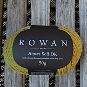 DK Weight Yarn - Rowan Alpaca Soft DK - Virgin Wool Alpaca Blend - Autumn Gold (#220) - 50g - 137 yards