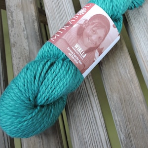 BULKY Weight Yarn - Peruvian Super Fine Alpaca and Pima Cotton - Emerald #12 - Mirasol Wiklla - 100g -  109 yards
