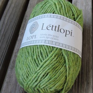 ARAN Peso Filato - Pura Lana Islandese Classica - Erica Verde Primavera (1406) - Lopi Lettlopi - 50g - 109 iarde