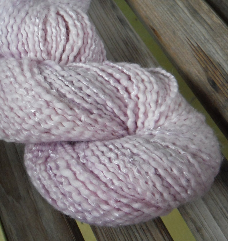 CHUNKY Weight Yarn Big 4 oz skeins 200 yards Cotton Blossom by Dixie Farmhouse Light Orchid Cotton Blend
