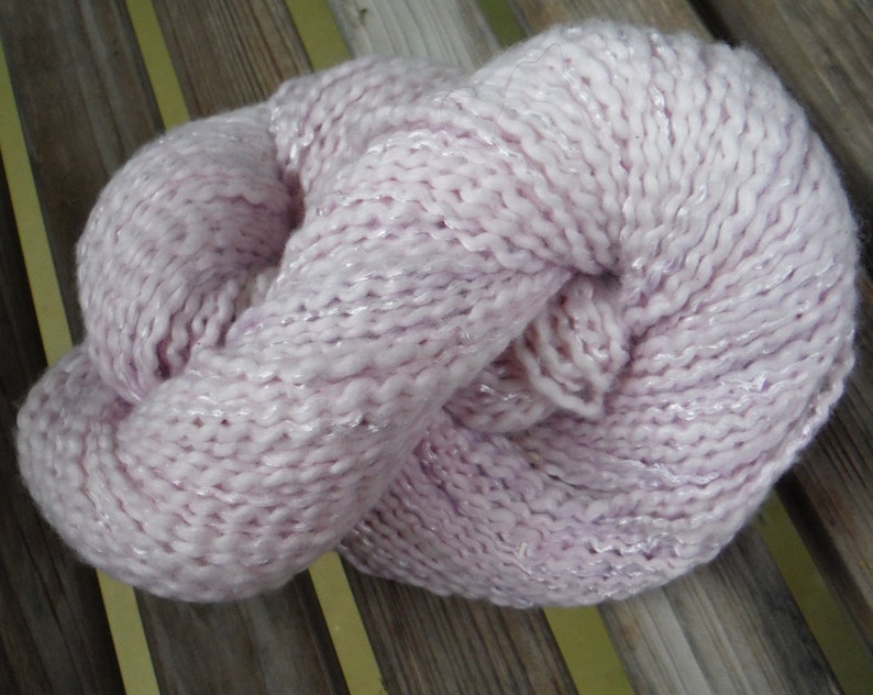 CHUNKY Weight Yarn Big 4 oz skeins 200 yards Cotton Blossom by Dixie Farmhouse Light Orchid Cotton Blend