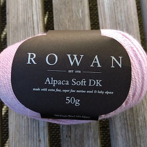 DK Weight Yarn - Rowan Alpaca Soft DK - Virgin Wool Alpaca Blend - Hyacinth  (225) - 50g - 137 yards