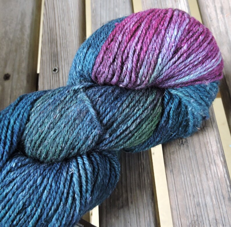 WORSTED Weight Yarn Wool Silk Blend 100g 208 yards | Etsy