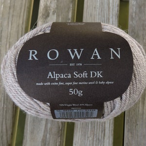 DK Weight Yarn - Rowan Alpaca Soft DK - Virgin Wool Alpaca Blend - Trench Coat (202) - 50g - 137 yards