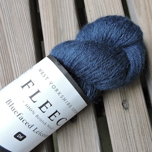 Przędza o wadze DK - Blue Faced Leicester Fleece DK - 100% brytyjskiej wełny - West Yorkshire Spinners - Ravine (1041) - 100g - 246 jardów