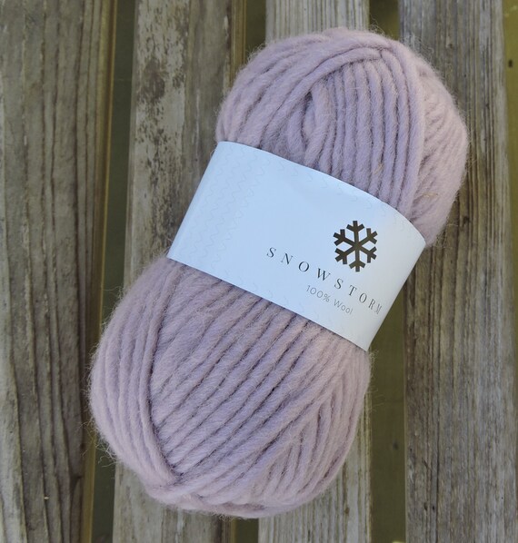 BULKY Weight Yarn Pure Wool Pastel Purple 31 Denmark 50g 55 Yards Etsy UK