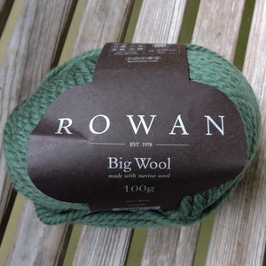 Rowan Big Big Wool, Merino Wool Knitting Yarn, Super Bulky Weight Yarn for  Knitting, Pure Merino Wool Yarn, Beginner Yarn, Jumbo Yarn 