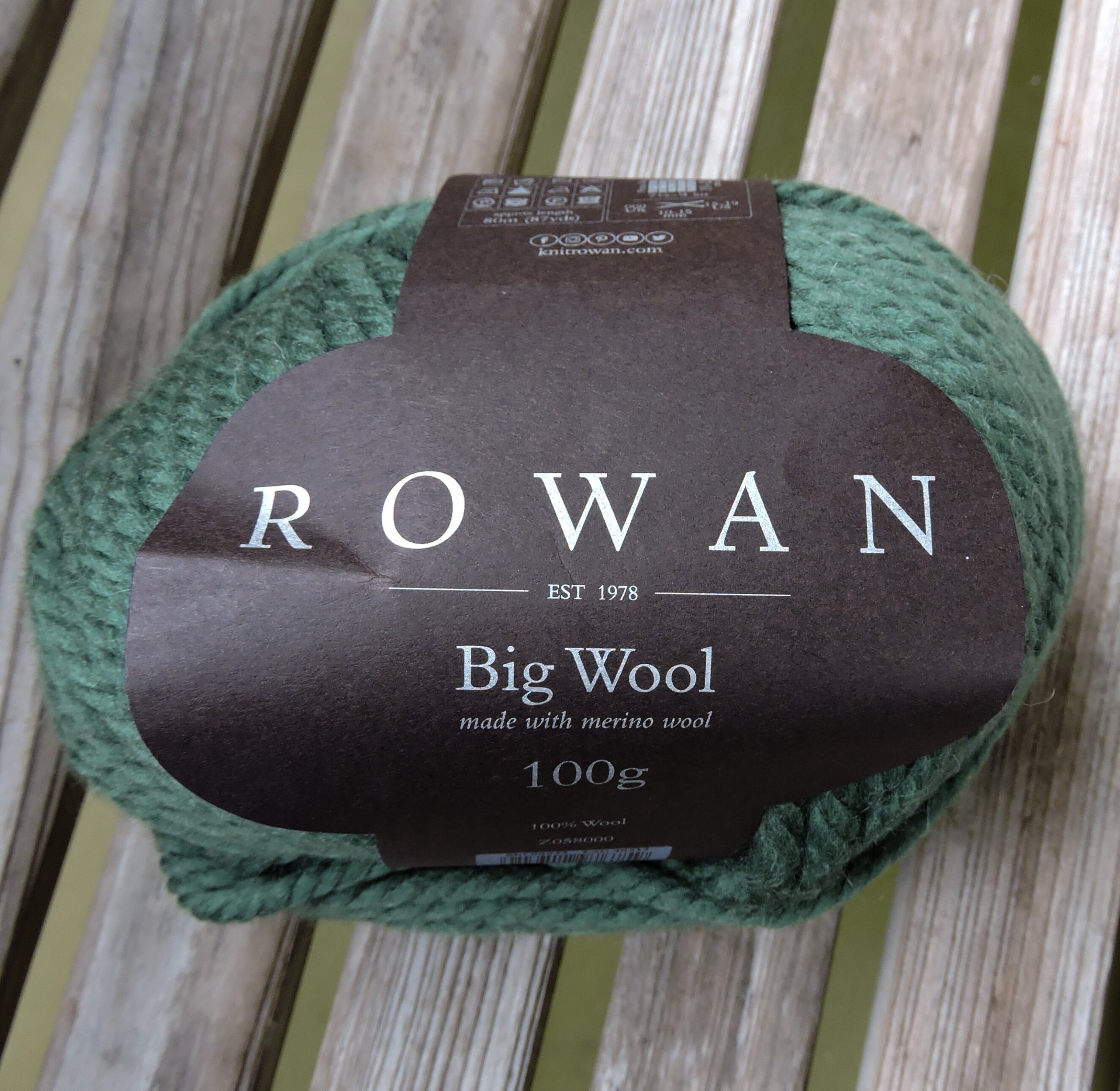 Rowan Big Big Wool, Merino Wool Knitting Yarn, Super Bulky Weight Yarn for  Knitting, Pure Merino Wool Yarn, Beginner Yarn, Jumbo Yarn 