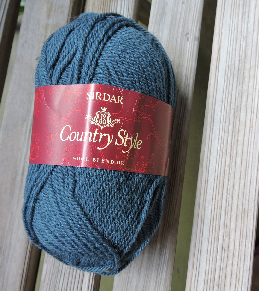 DK Weight Yarn Sirdar Country Style DK Wool Blend Teal Etsy